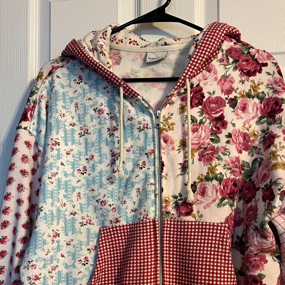 Teddy Fresh Floral Patchwork Jacket - image 1